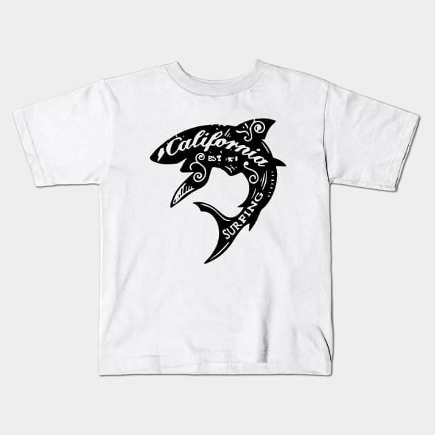 Dophin surfing Kids T-Shirt by Raintreestrees7373